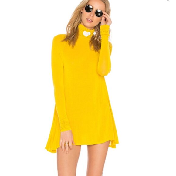 ❤️TODAY ONLY Sleepy Central Perk Little Heart Turtleneck Dress Medium Blue B114 - Picture 4 of 9